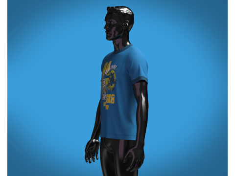 T-Shirt THE BEST Modello 3D