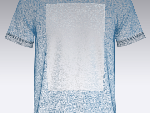 T-Shirt THE BEST Modello 3D