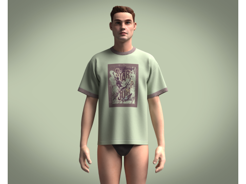 Tshirt - Jump 3D Модель