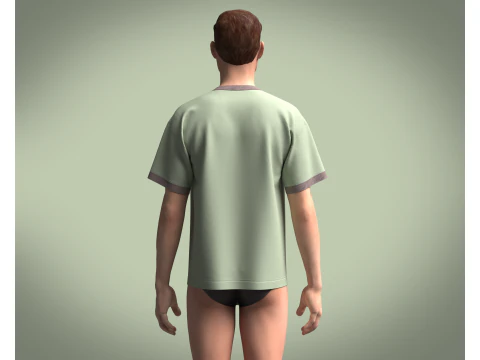 Tshirt - Jump 3D Model