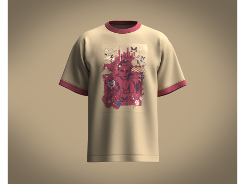 Tshirt - Gypsy Rose 3D Model