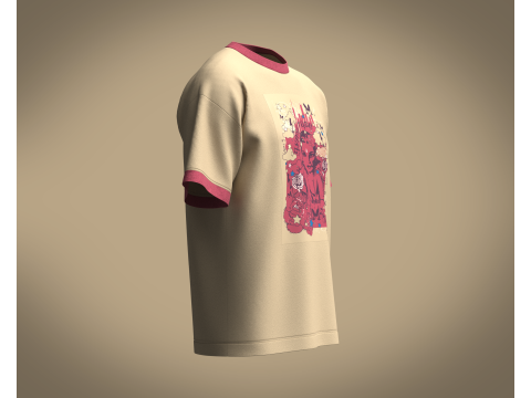 Tshirt - Gypsy Rose Modello 3D