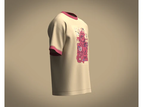 Tshirt - Gypsy Rose 3D Model