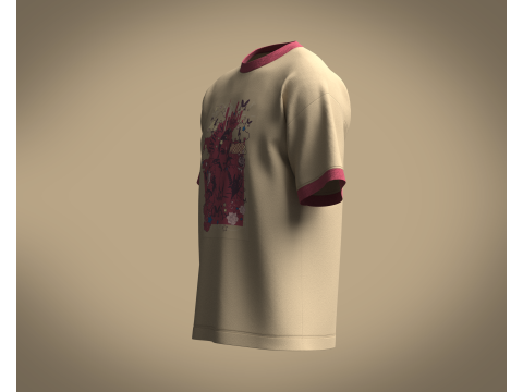 Tshirt - Gypsy Rose Modello 3D
