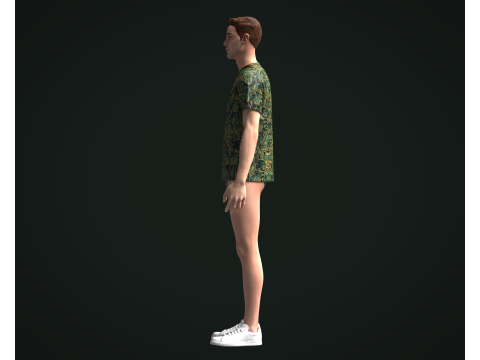 Tshirt - Paisley 3D Model