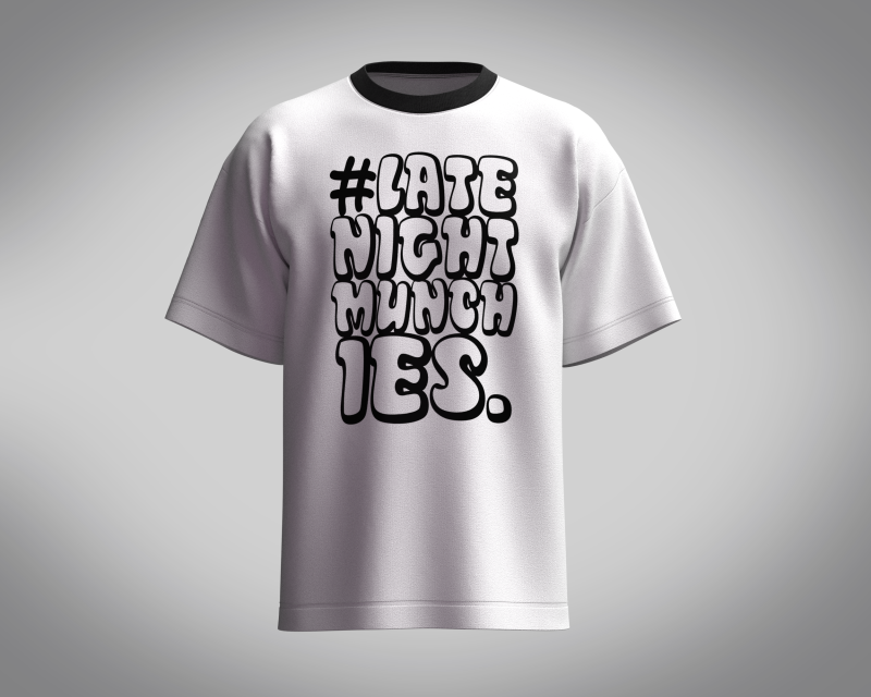 Tshirt - Late Night 3D Модель .c4d .max .obj .3ds .fbx .stl .blend