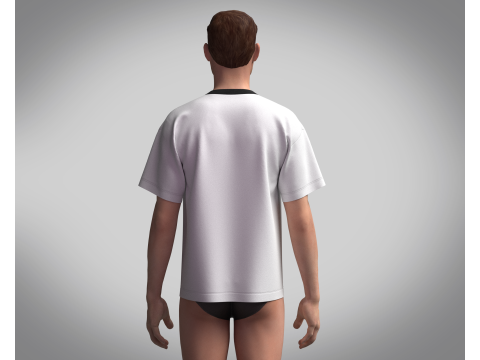 Tshirt - Late Night 3D Модель