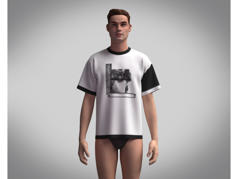 Tshirt - Print 3D मॉडल