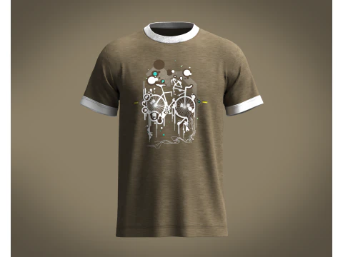 T-Shirt - Bedruckt V2 3D Modell