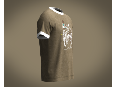 Tshirt - Printed V2 Modello 3D