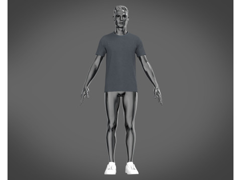 T-Shirt 6 Styles Pack Modelo 3D