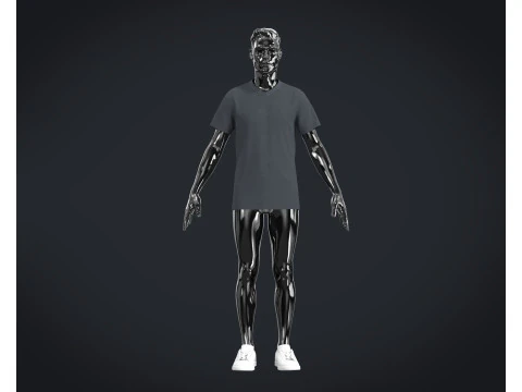 T-Shirt 6 Styles Pack 3D Model