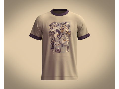 T-Shirt BREAK DANCE Modelo 3D