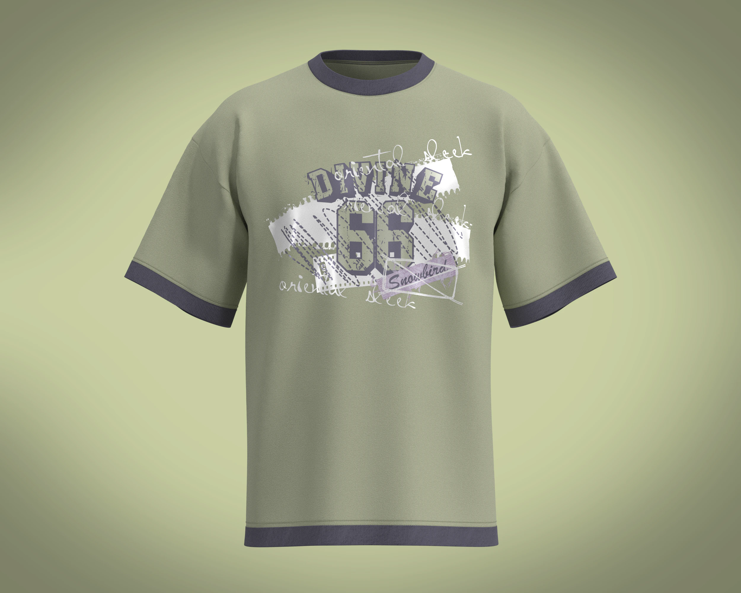 T-Shirt DIVINE 66 3D Model .c4d .max .obj .3ds .fbx .stl .blend 