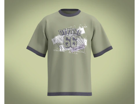 Tシャツ DIVINE 66 3Dモデル