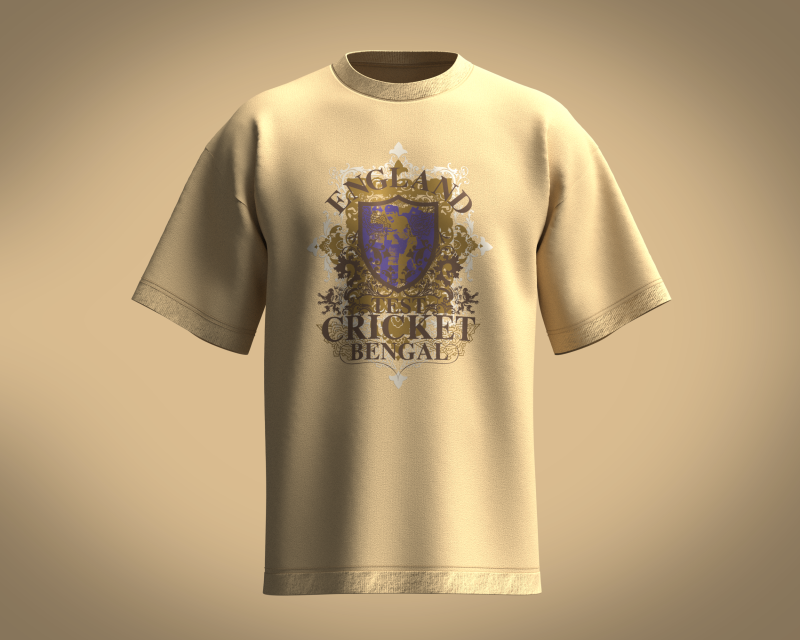 T-Shirt ENGLAND 3D Modell .c4d .max .obj .3ds .fbx .stl .blend