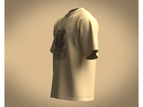T-Shirt ENGLAND 3D Modell