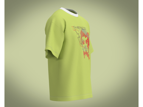 T-Shirt HAPPINESS Modèle 3D