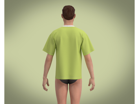 T-Shirt HAPPINESS Modèle 3D