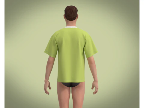 T-Shirt HAPPINESS 3D Model