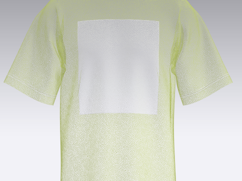 T-Shirt HAPPINESS Modèle 3D