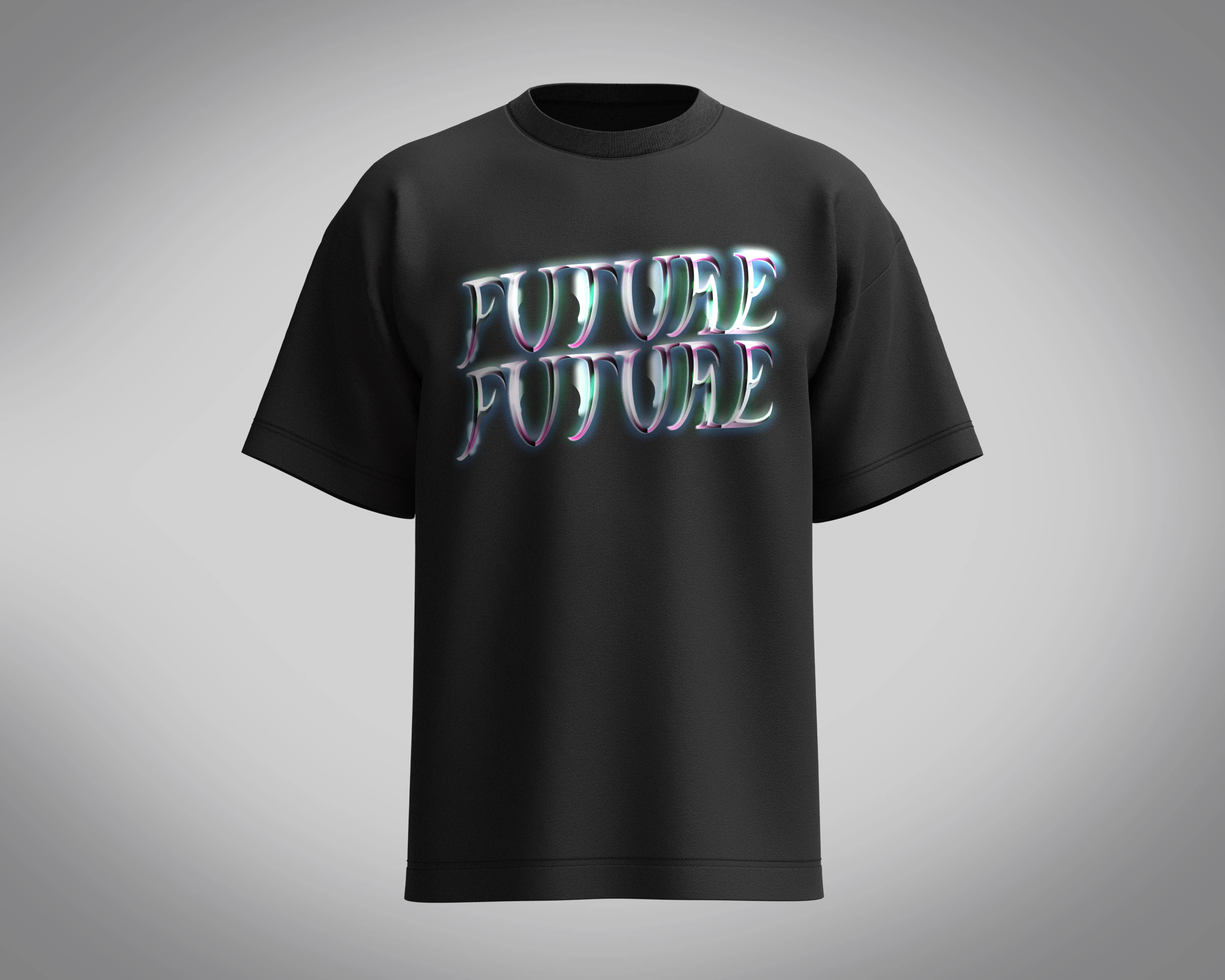 T-Shirt Future 3D Model .c4d .max .obj .3ds .fbx .stl .blend 