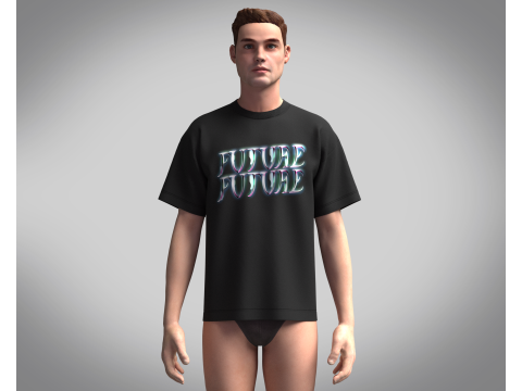T-Shirt Futur Modèle 3D