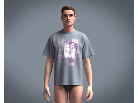 T-Shirt Motel 3D 모델