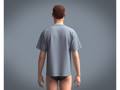 T-Shirt Motel 3D 모델