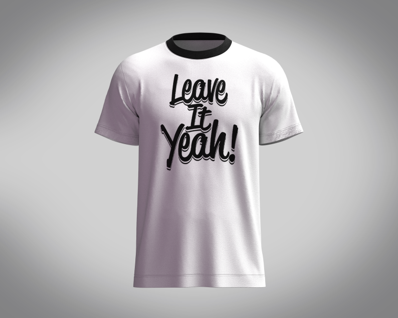 Tshirt - LEAVE 3D Modell .c4d .max .obj .3ds .fbx .stl .blend