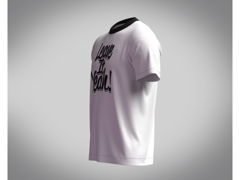 Tshirt - LEAVE 3D Modell