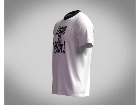 Tshirt - LEAVE 3D Model