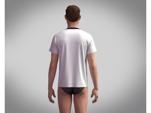 Tshirt - LEAVE 3D Modell