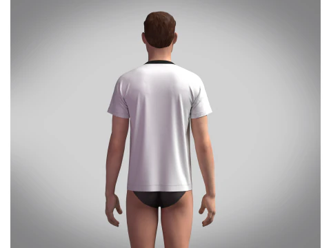 Tshirt - LEAVE 3D Model