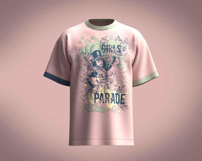 T-Shirt Parade 3D 模型 .c4d .max .obj .3ds .fbx .stl .blend