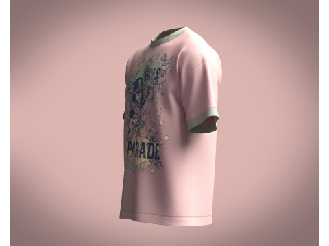 T-Shirt Parade 3D 模型