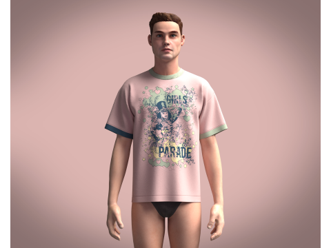 T-Shirt Parade 3D 模型