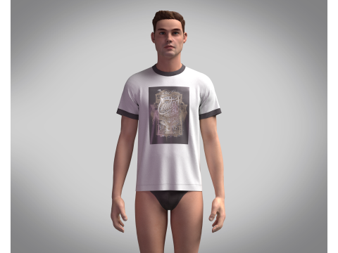 T-Shirt PIMITED 3D Модель