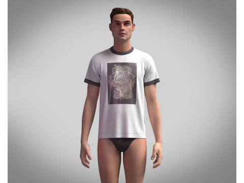 T-Shirt PIMITED 3D Model