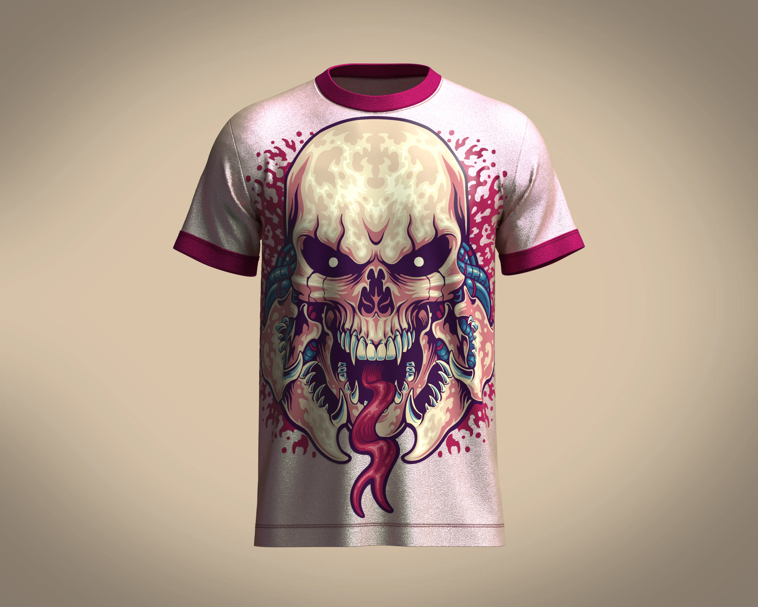 T-Shirt Predator 3D Model .c4d .max .obj .3ds .fbx .stl .blend 