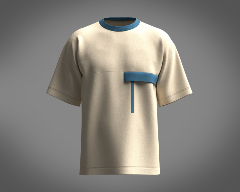 T-Shirt Pocket 3D Model .c4d .max .obj .3ds .fbx .stl .blend 