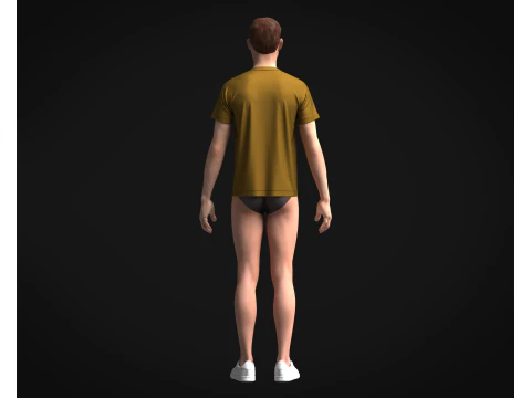 T-Shirt Rapper Bear 3D Model