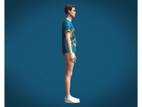 T-Shirt Rap Skull 3D Model