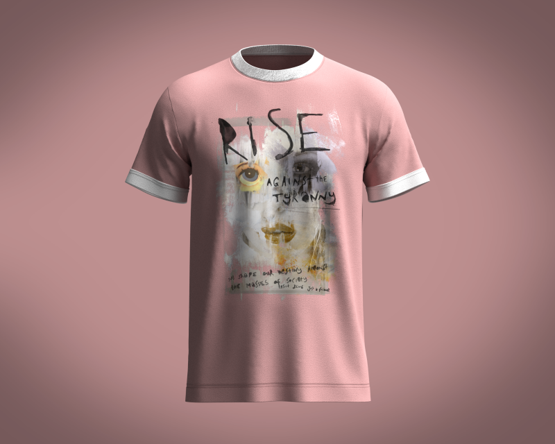 T-Shirt RISE Modelo 3D .c4d .max .obj .3ds .fbx .stl .blend 