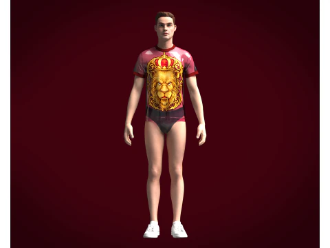 T-Shirt Royal King Lion 3D Model