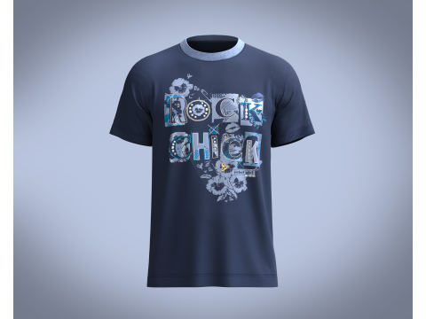 T-Shirt ROCK V2 3D मॉडल