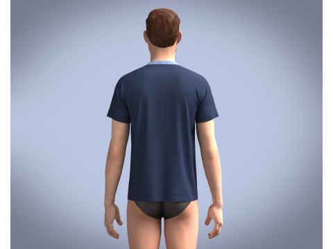 T-Shirt ROCK V2 Modello 3D