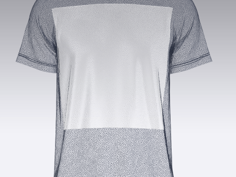 T-Shirt ROCK V2 Modello 3D