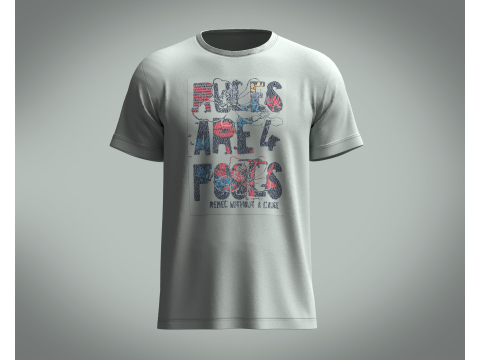 T-Shirt RULES 3D Model