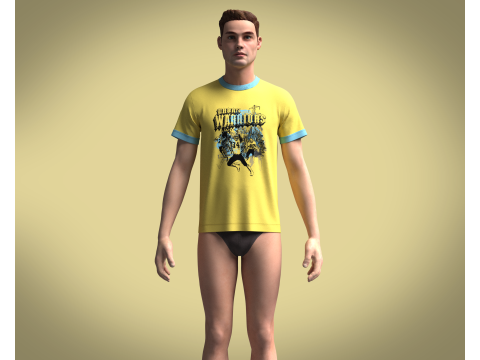 T-Shirt Sport Modelo 3D